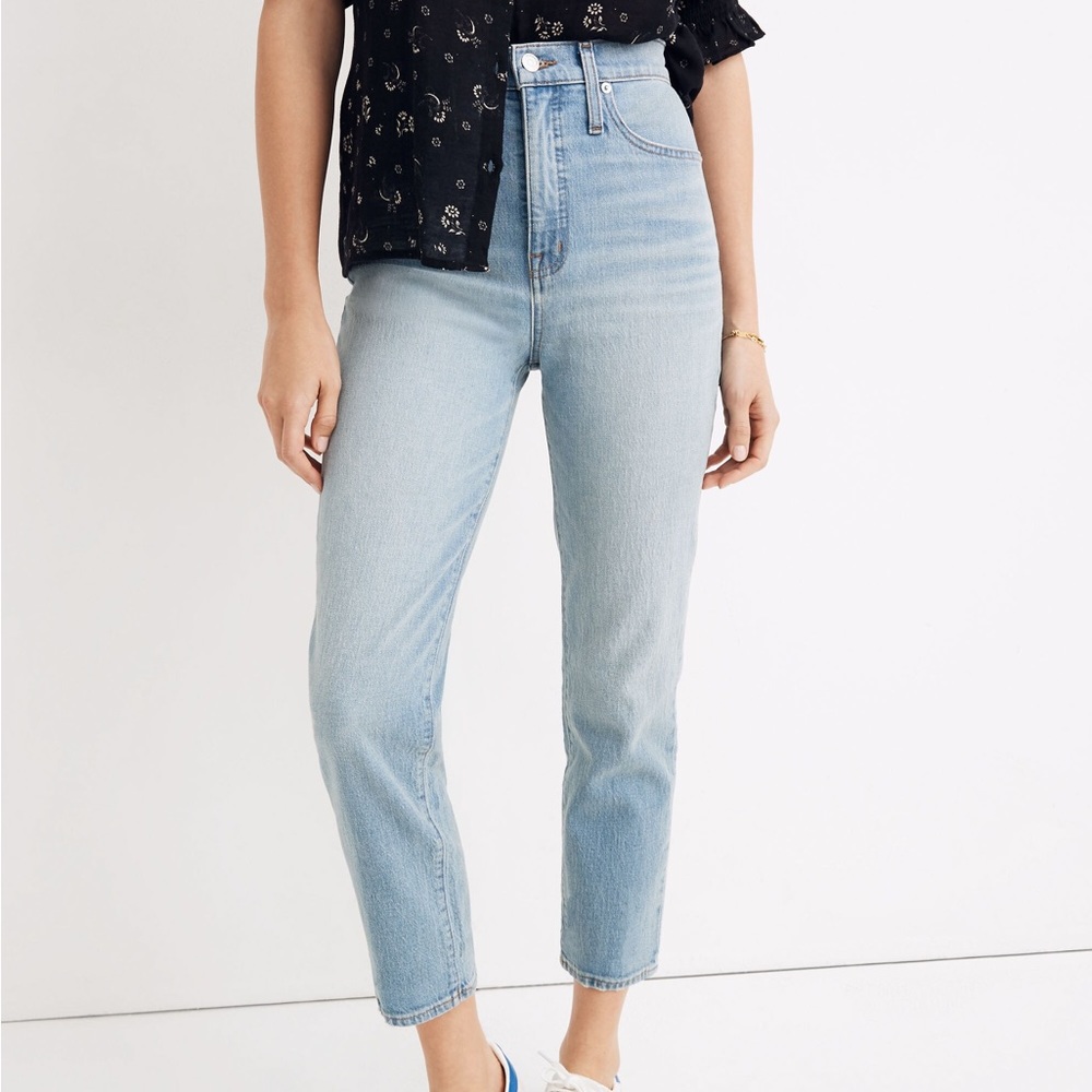 Madewell Classic Straight Jeans in Meadowland Wash Sz 28 NEW